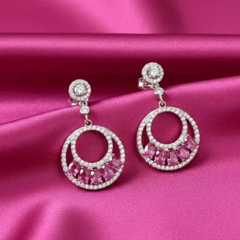 HUGE 13.00 Ct Certified Diamond Solitaire Studs, Great Sparkle, In 925 Silver
