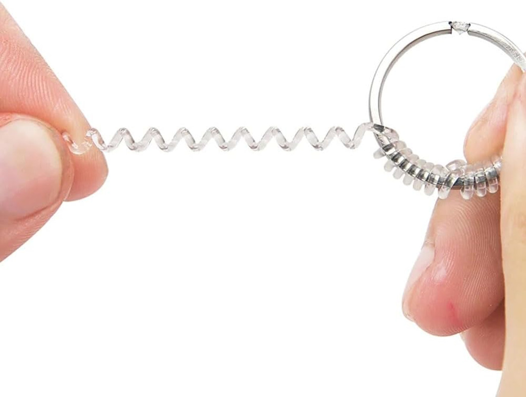 12 Pack Ring Sizer Adjuster with Polishing Cloth Universal Resizing Ring Guards