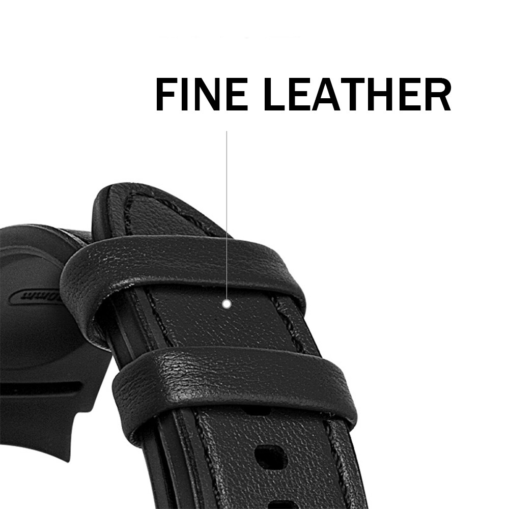 Leather Band Silicone Strap For Samsung Galaxy Watch 4 5 6 7 40/44 Classic 47/43