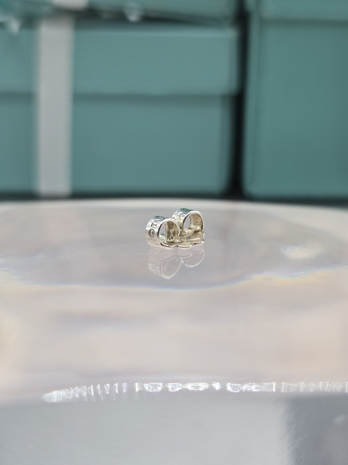 1 Authentic Tiffany & Co. Sterling Silver Earring Butterfly Push Back Backing