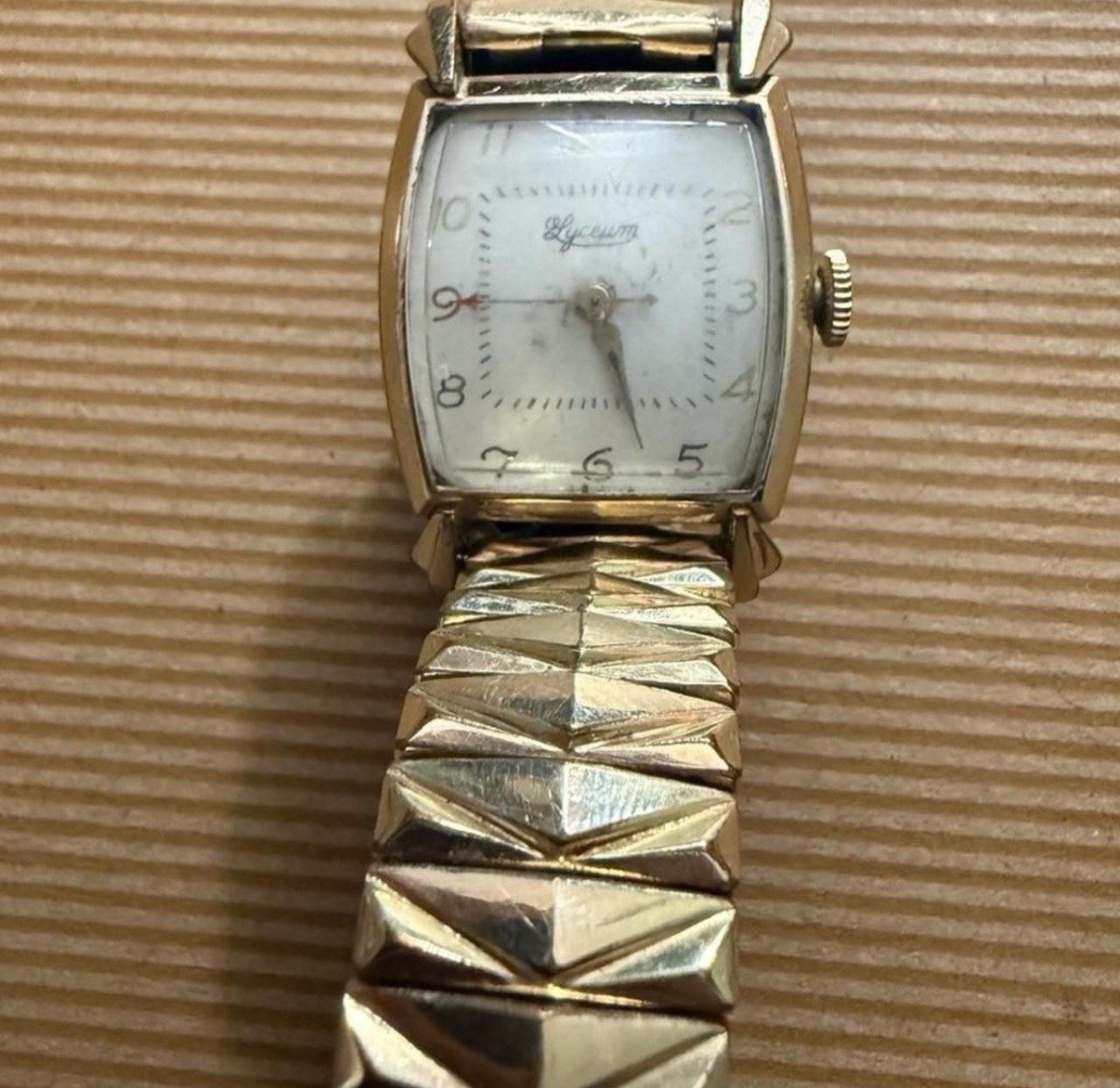 Lyceum Men’s Automatic Watch Vintage Parts 1940s 1950s 10k Gold Filled