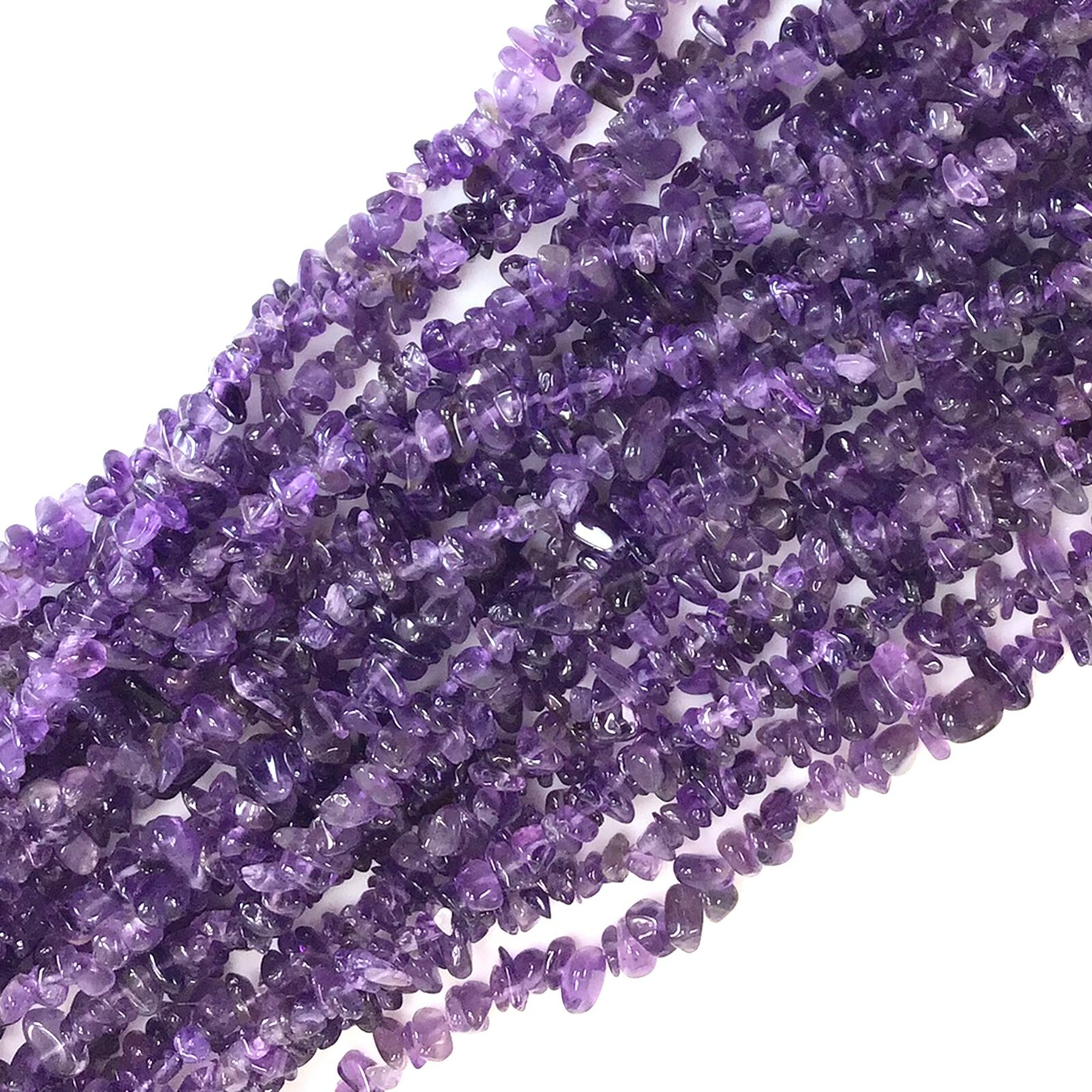Gemstone Amethyst Chips Small Bead Freeform Nugget Chip 32″ strand Free Shipping
