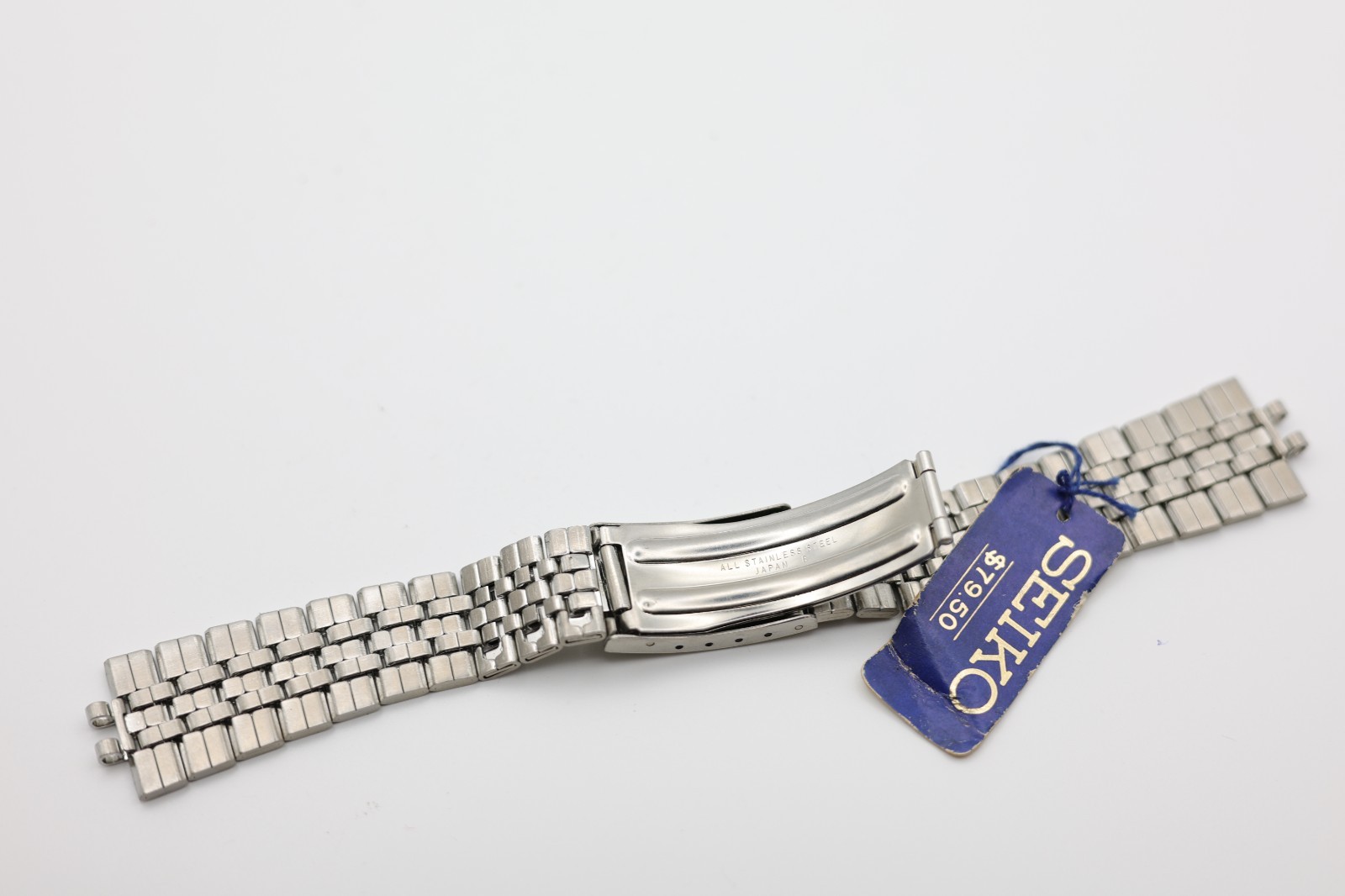 SEIKO STAINLESS WRIST WATCH BRACELET 165mm LONG 19.8/7.6mm LUG END WIDTH (BM)