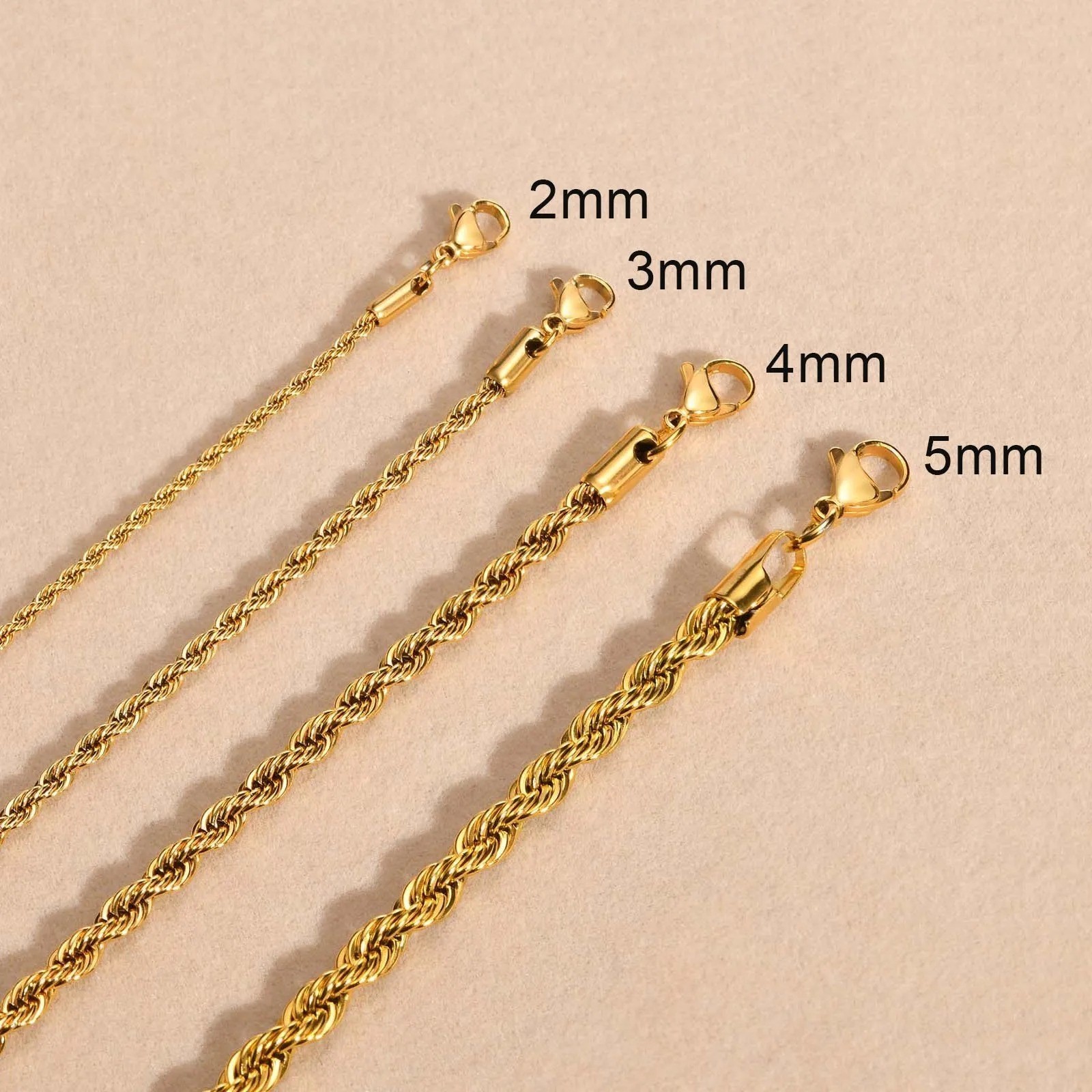 2MM Solid 925 Sterling Silver Italian DIAMOND CUT ROPE CHAIN Necklace Italy