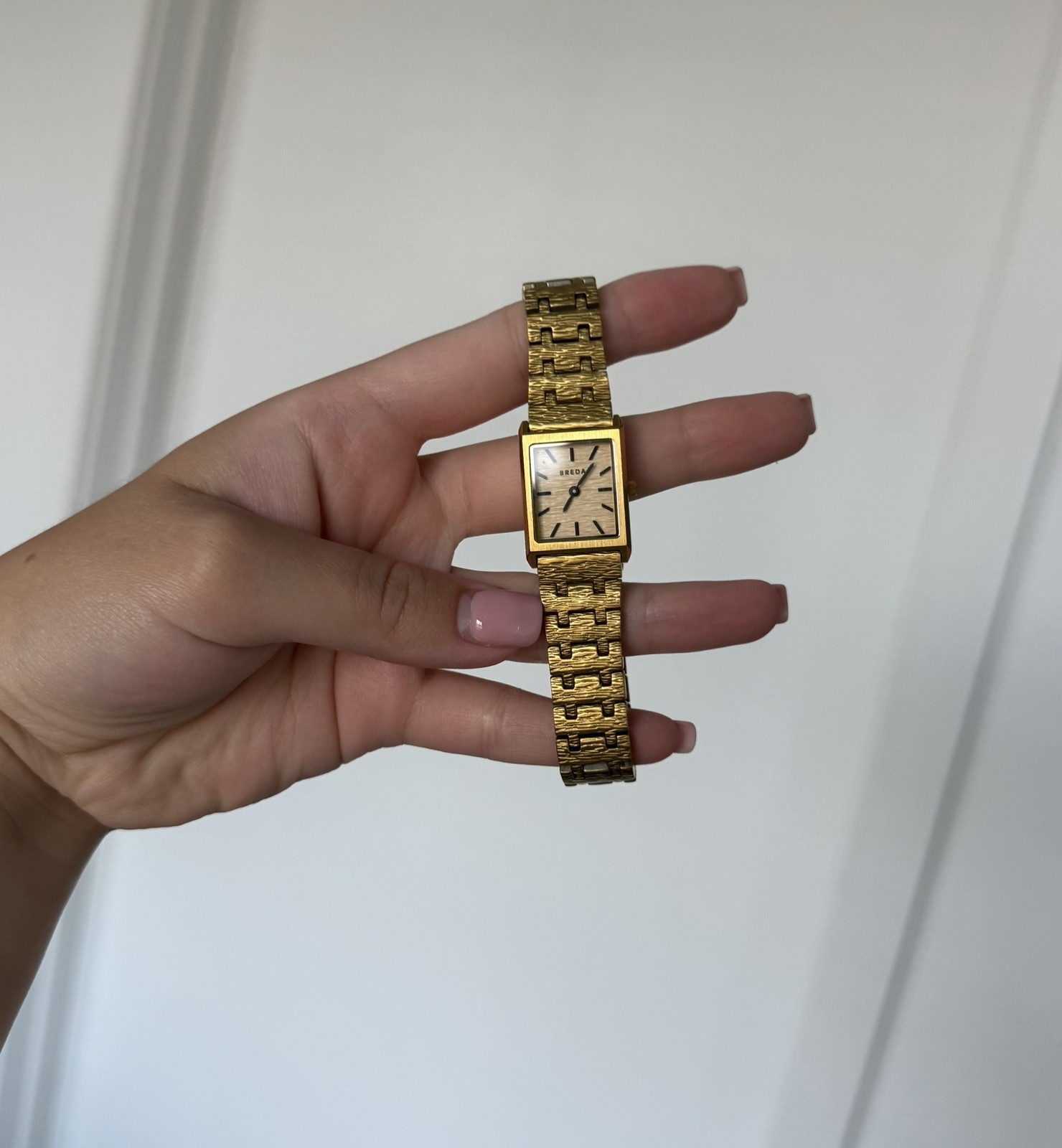 NEW BREDA ‘Virgil Revival’ Gold Stainless Steel Bracelet Watch, 20mm