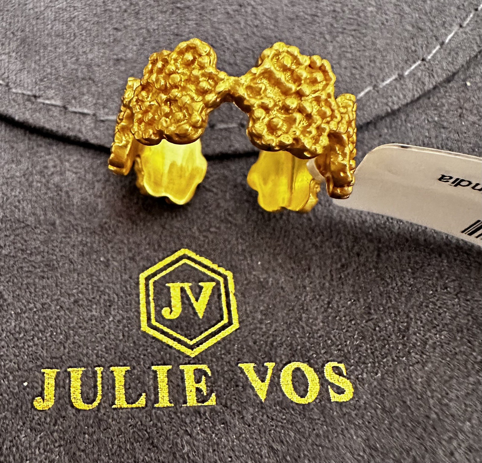 Julie Vos Ring Colette Ring Open Adjustable to Sizes 7-9 New with Tags
