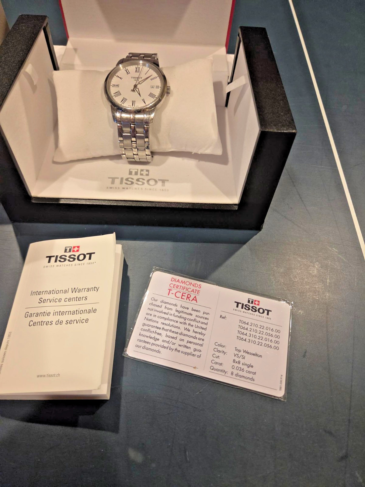 Tissot Automatic Roman Dial Men’s Watch Sapphire Crystal Full Kit Box & Papers