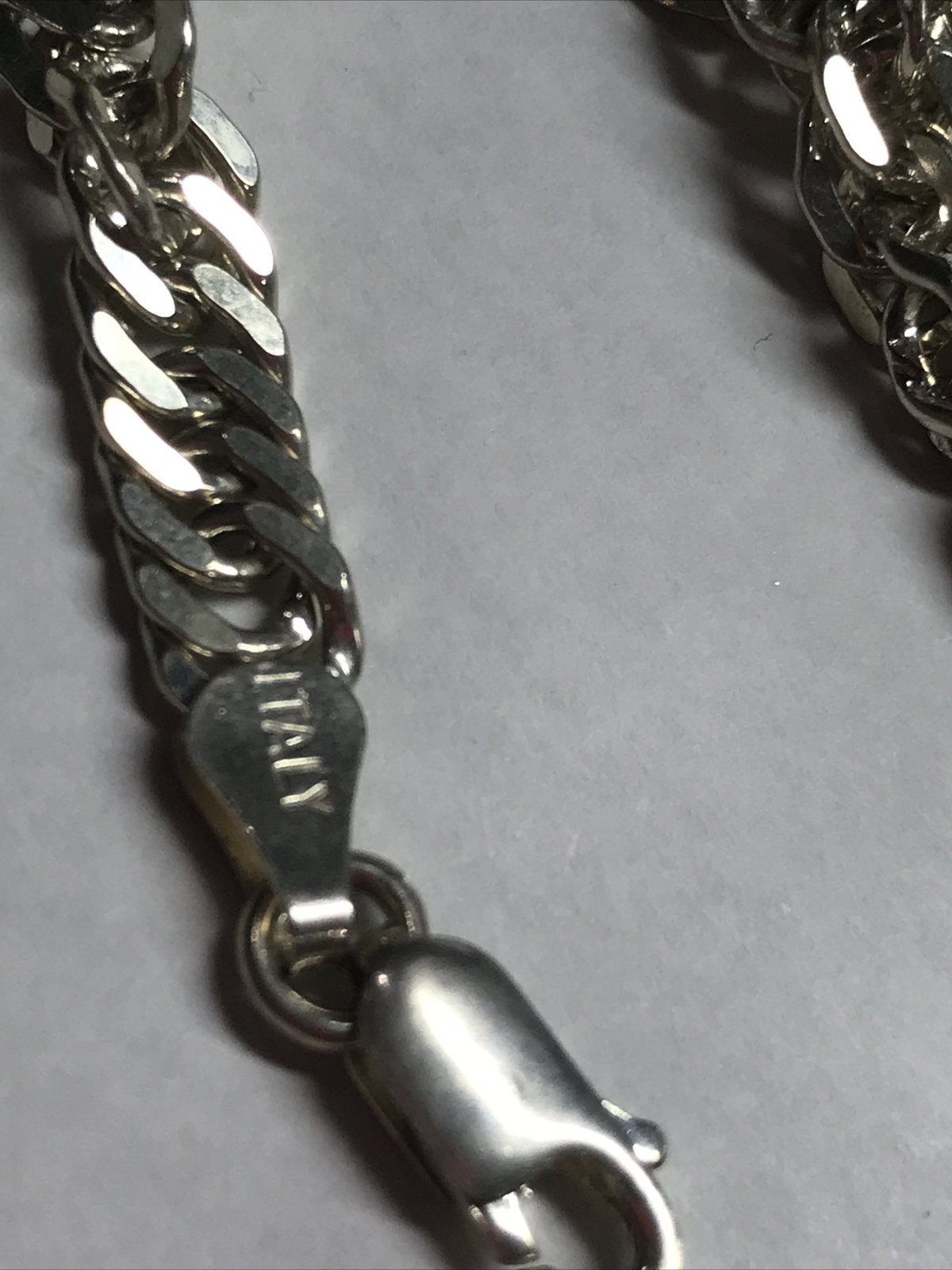 Tweisted Sterling Silver 30 Grams 22.5” Chain Made In Italy 5-6mm Wide