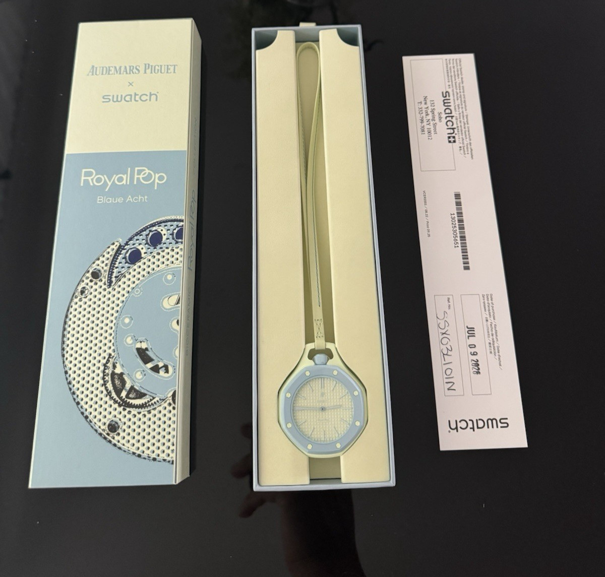 ✅ Swatch x Audemars Piguet Royal Pop Blaue Acht Unworn With Receipt and Papers❗️
