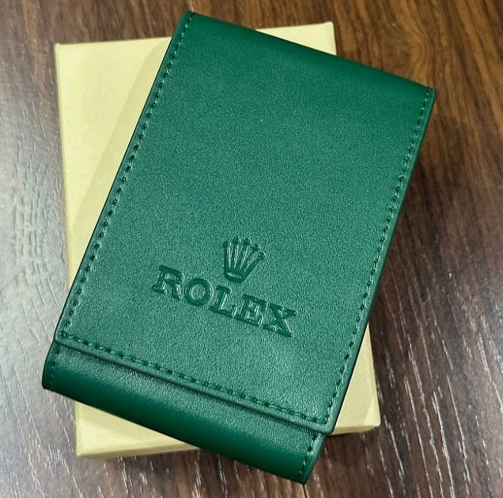 Premium Leather Watch Travel Pouch Service Center Style by Rolex Gift Case New⭐
