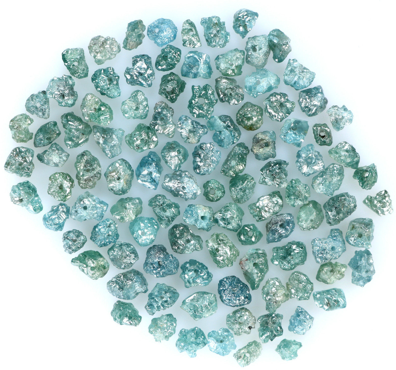 Natural Loose Diamond Rough Drilling Bead Blue Color I3 Clarity 2.00 Ct Lot K9