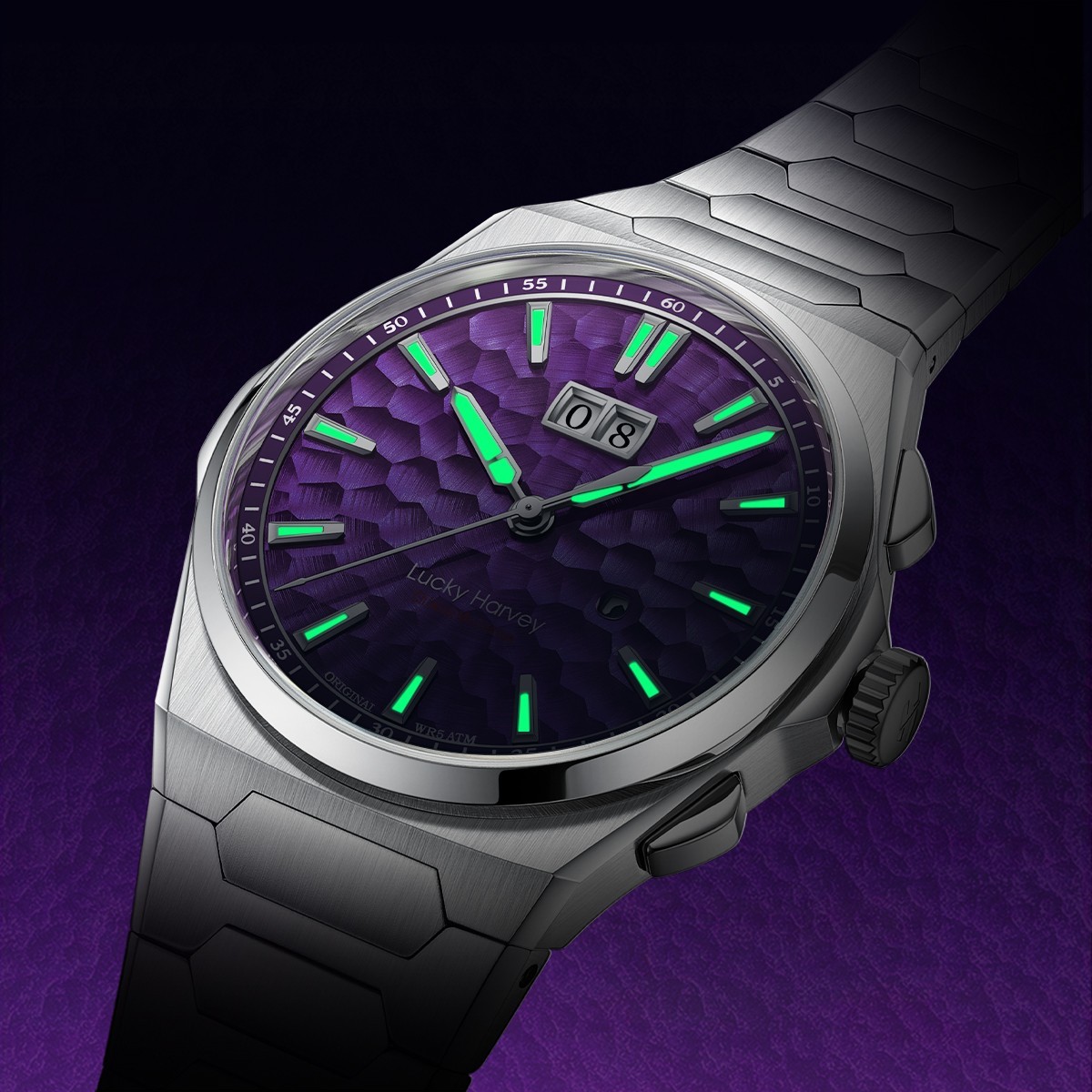 Lucky Harvey Hammered Dial Chiming Automatic Watch Limited Edition 300pcs