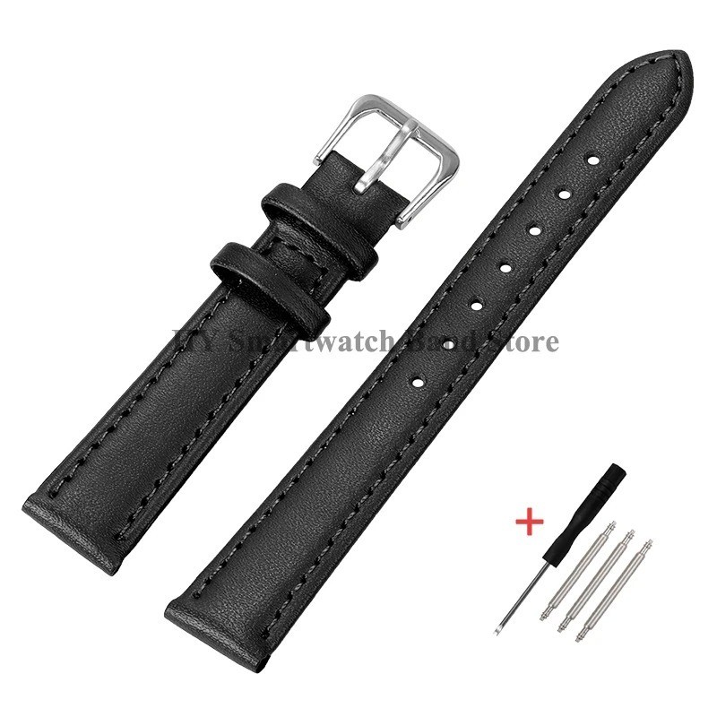 12mm 14mm 16mm 17mm 18mm 20mm 22mm 24mm Genuine Leather Watch Band Strap Bracele