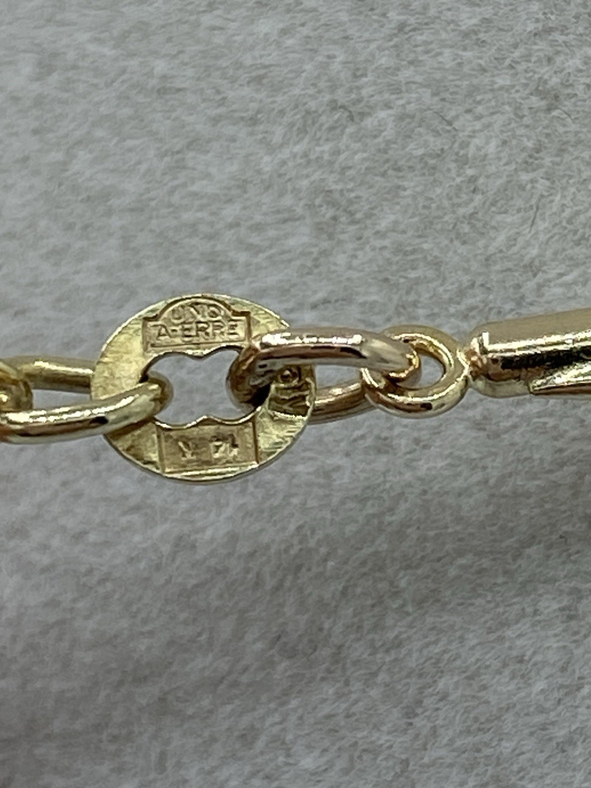 UNO A-ERRE Italy 14K Rolo Link Chain 28”