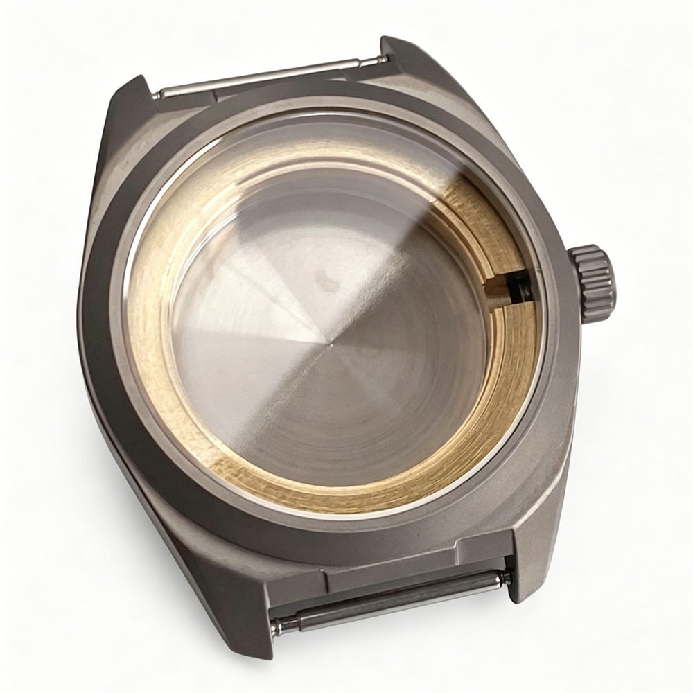 20ATM Retro 40mm Titanium Watch Case Sapphire Glass Fit NH35 ETA2824 Miyota 8215