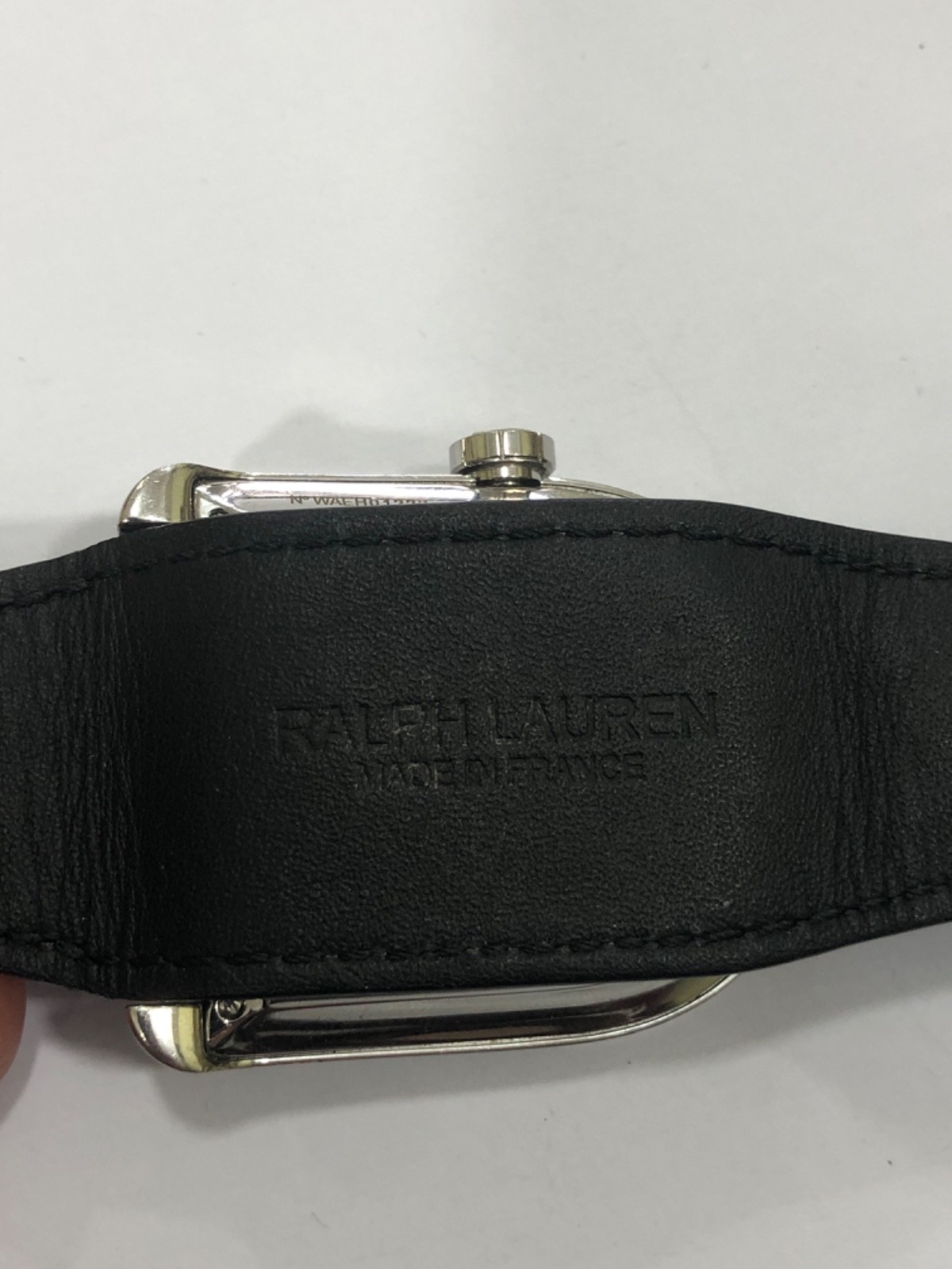 Ralph Lauren Stirrup Large Model Mens Watch Cal RL300.1 Leather K00302 Swiss