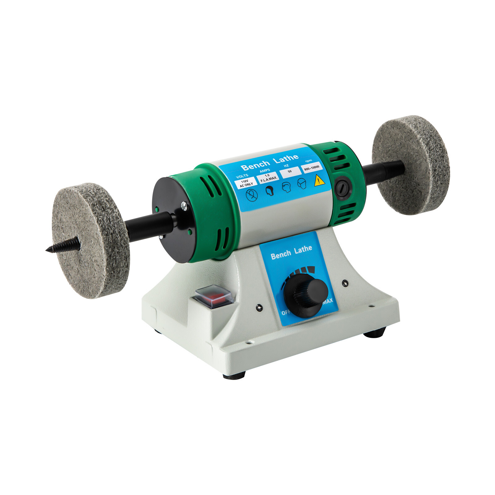 Variable Speed Bench Grinder Jewelry Polisher Polishing Machine Craft Buffing