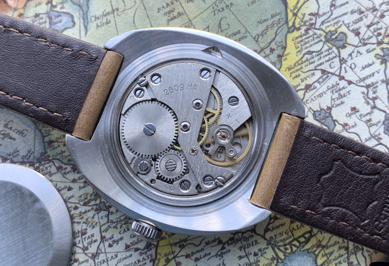 Raketa Big Zero Custom 39mm Steel Watch Serviced USSR Mechanical Movement.