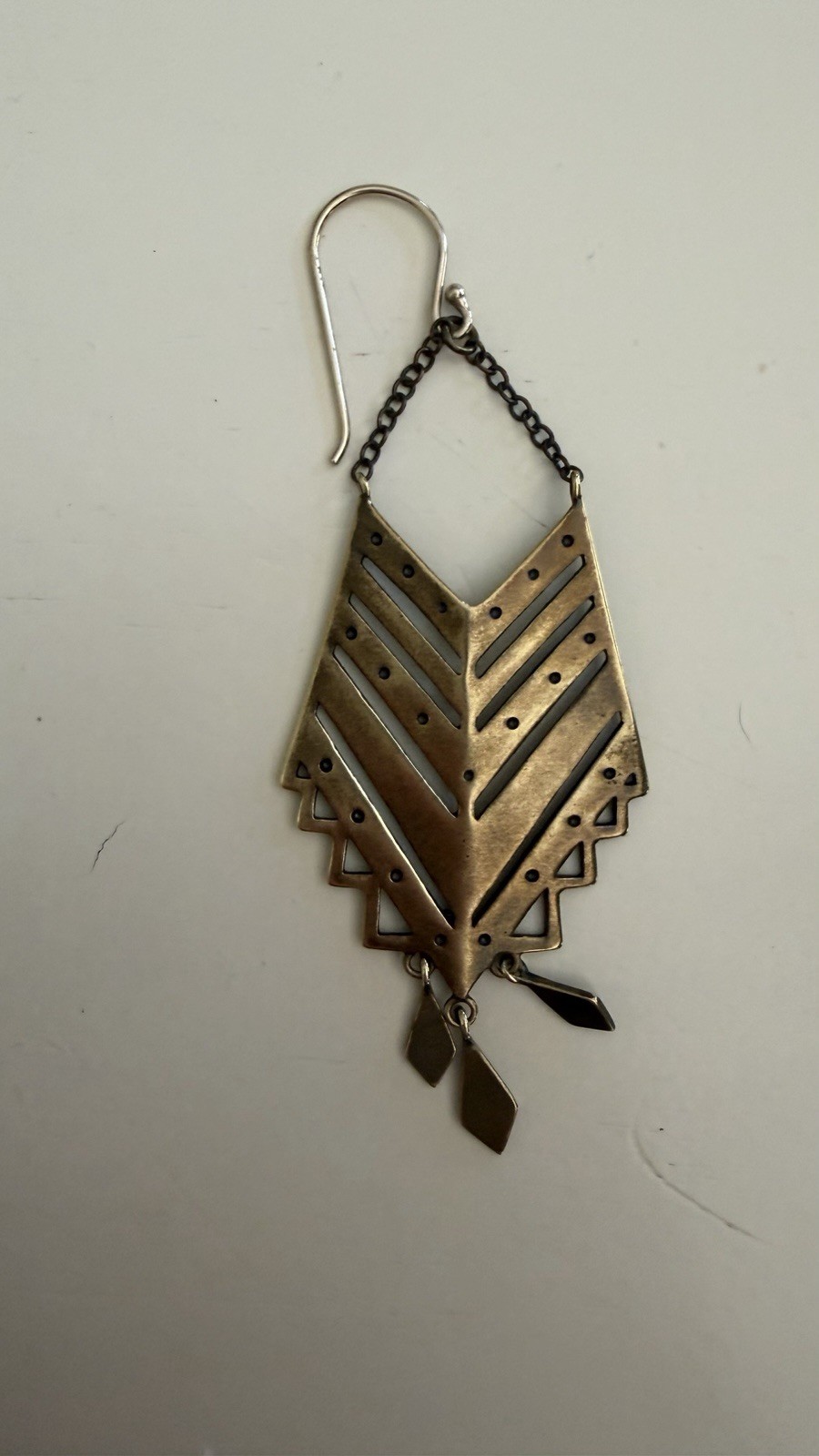Silpada brass geometric earings