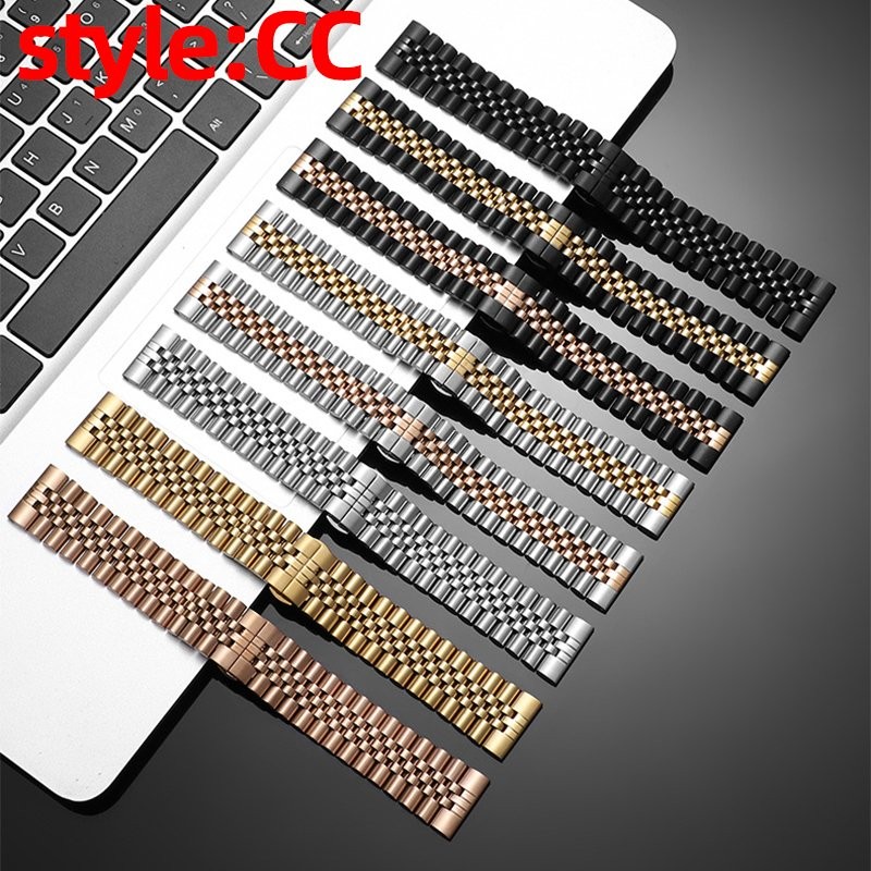 Universal 20mm 22mm Metal Watch Strap Stainless Steel Replacement Watch Band New