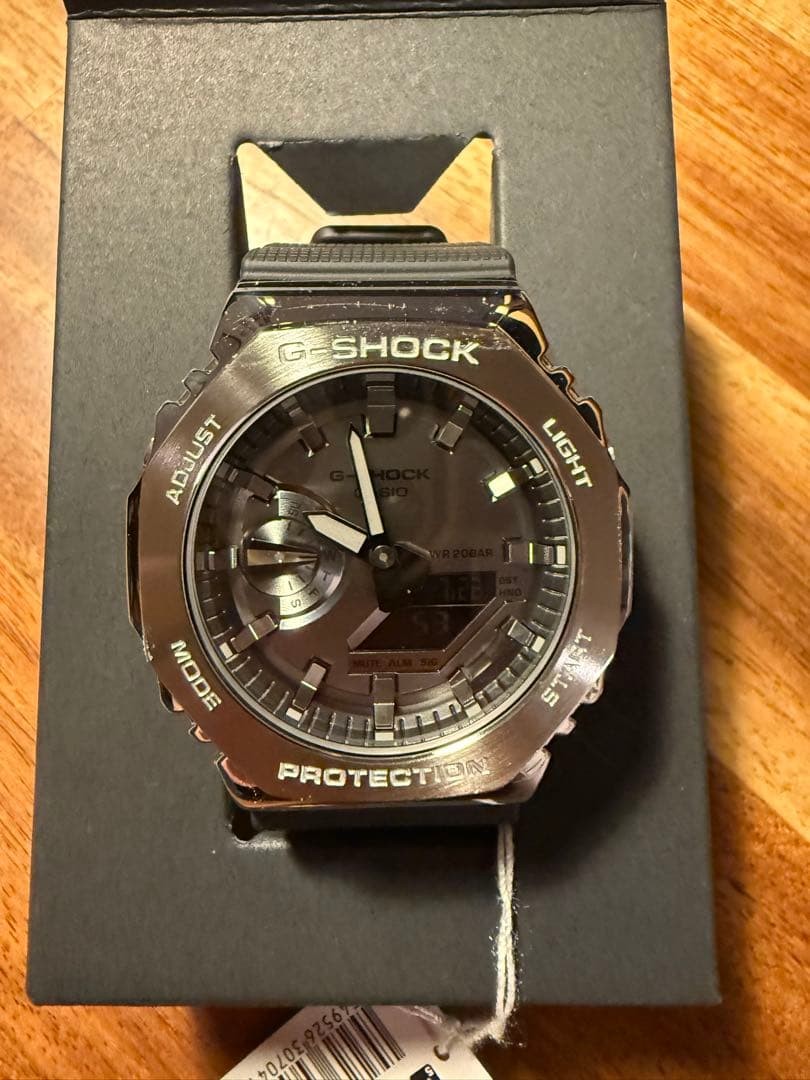 CASIO G SHOCK GM 2100 1AJF Metal Bezel with Box