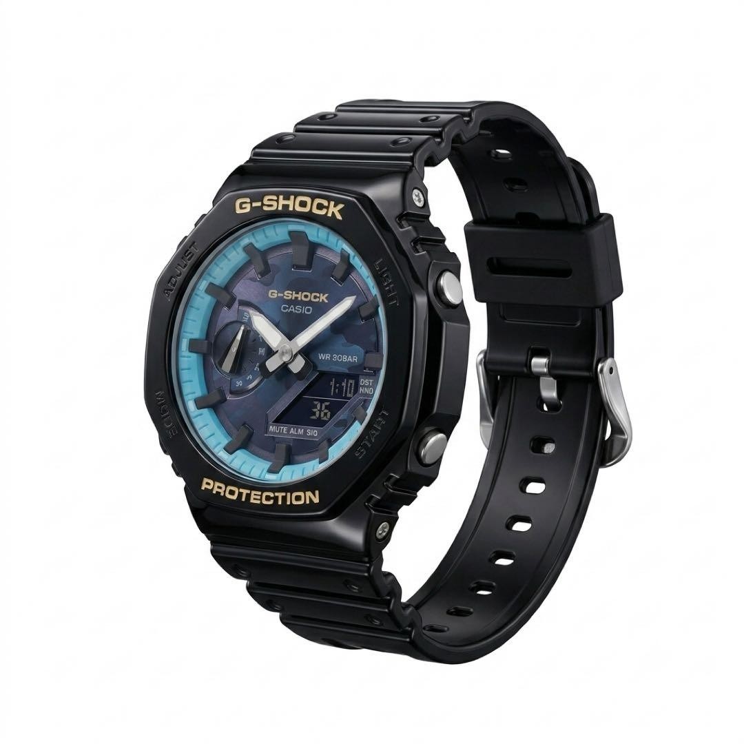Casio g SHOCK 2100 Dial Camouflage Tiffany Blue Original Casio