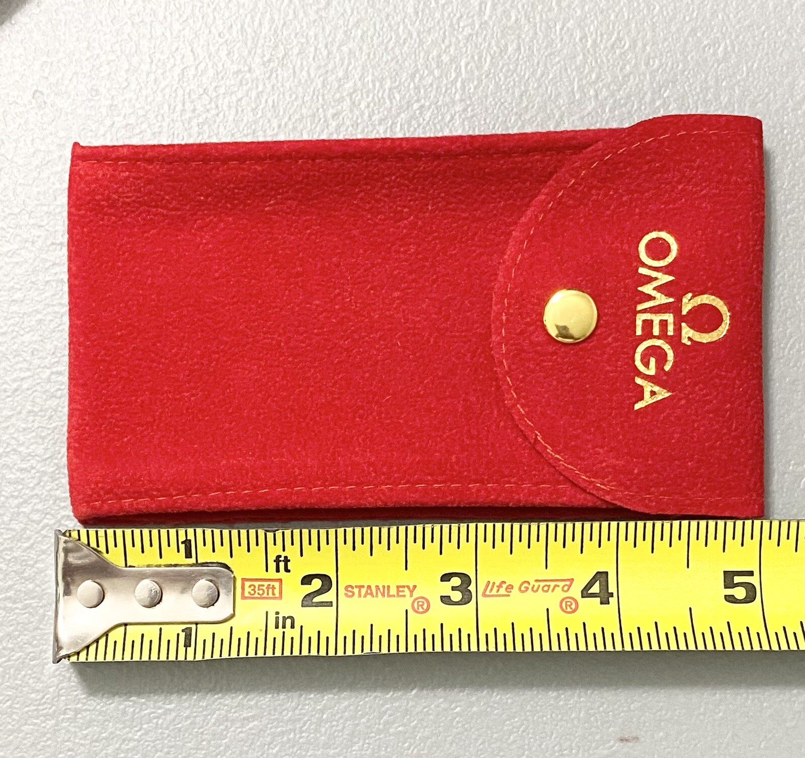 OMEGA RED  POUCH/ TRAVEL POUCH/SERVICE POUCH WITH INSERT FAST SHIPPING USA