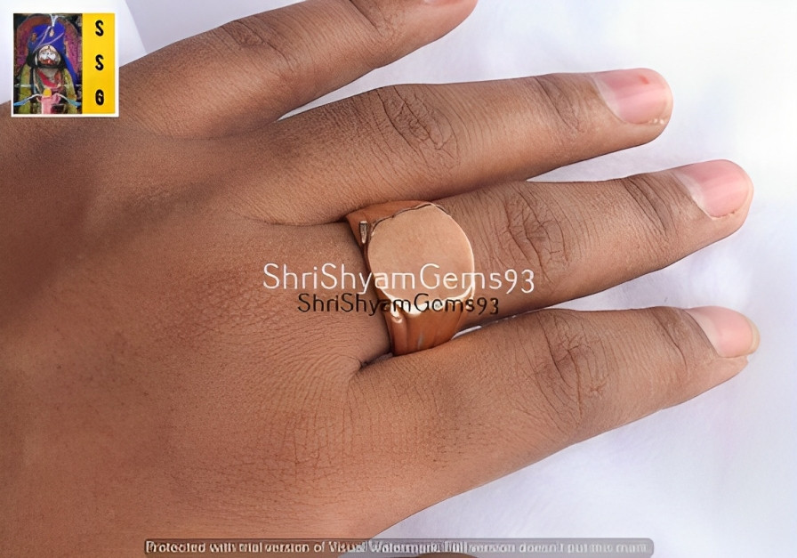 Men’s Pure Solid Copper New Design Signet Cast For Men Women Unisex Band Ring