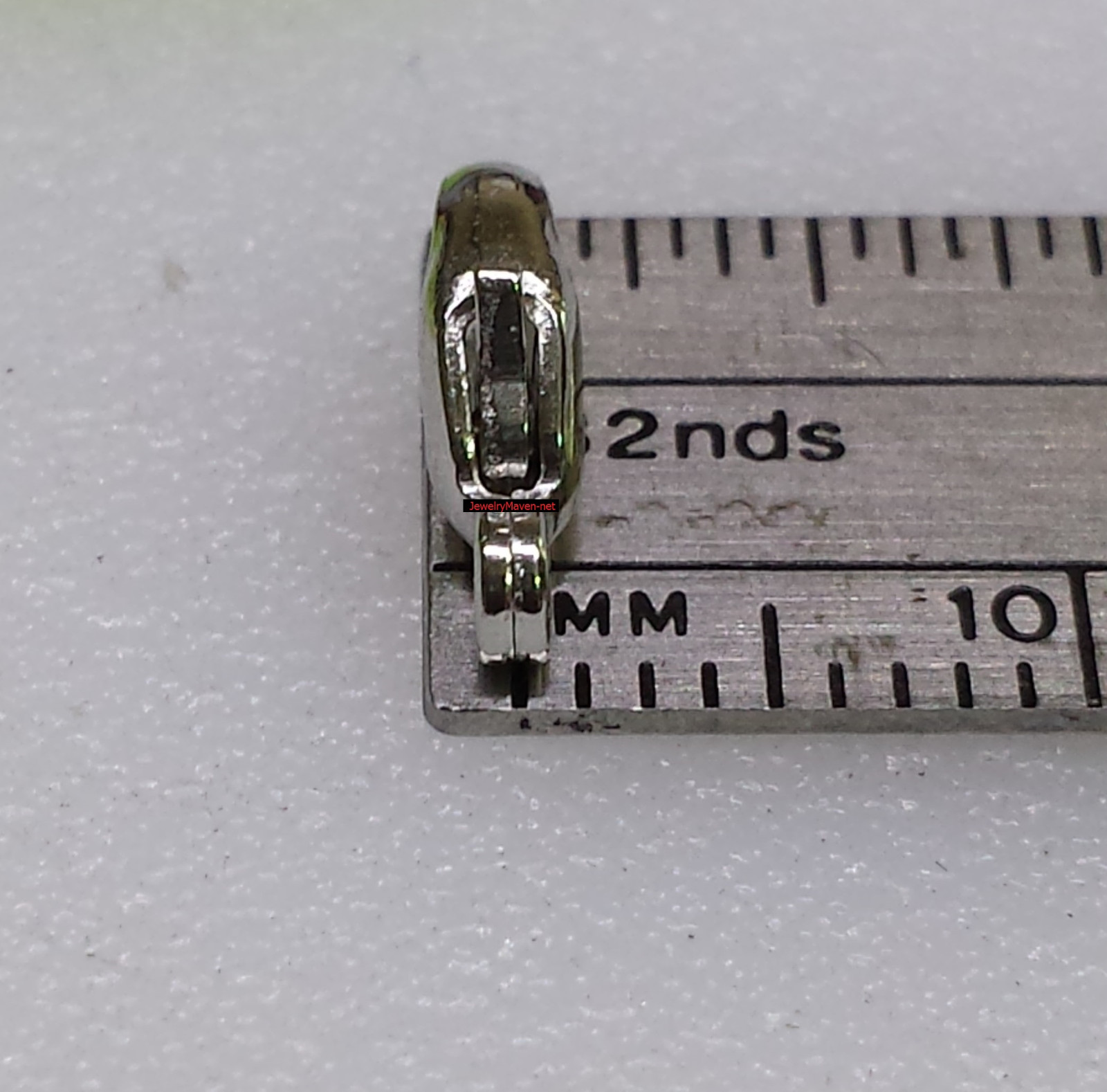 11mm SMALL SOLID 950 PLATINUM Fancy Trigger Lobster Chain Designer Clasp ITALY