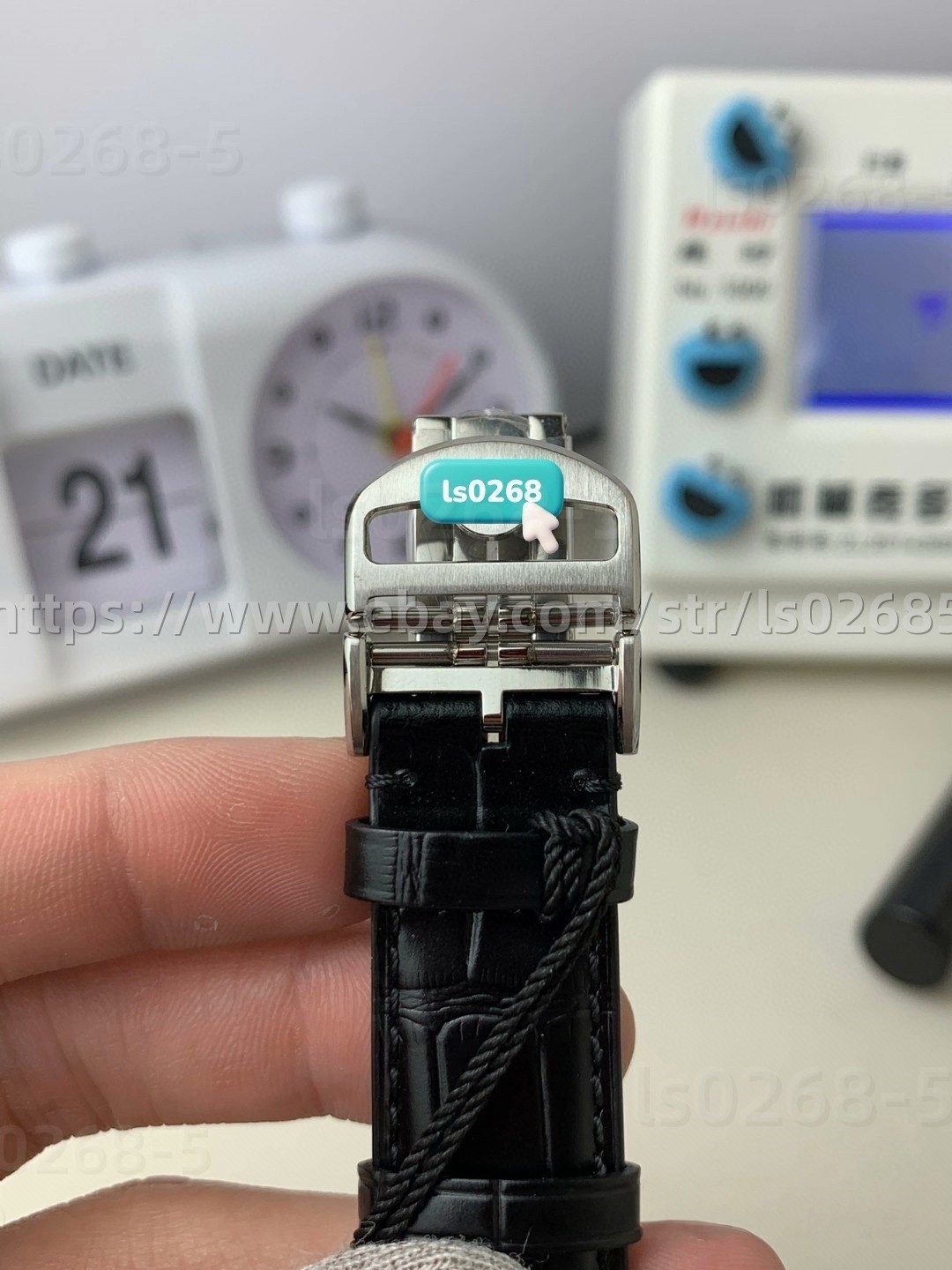 DIY SET for 7750 watch case + dial + hands + strap 41mm
