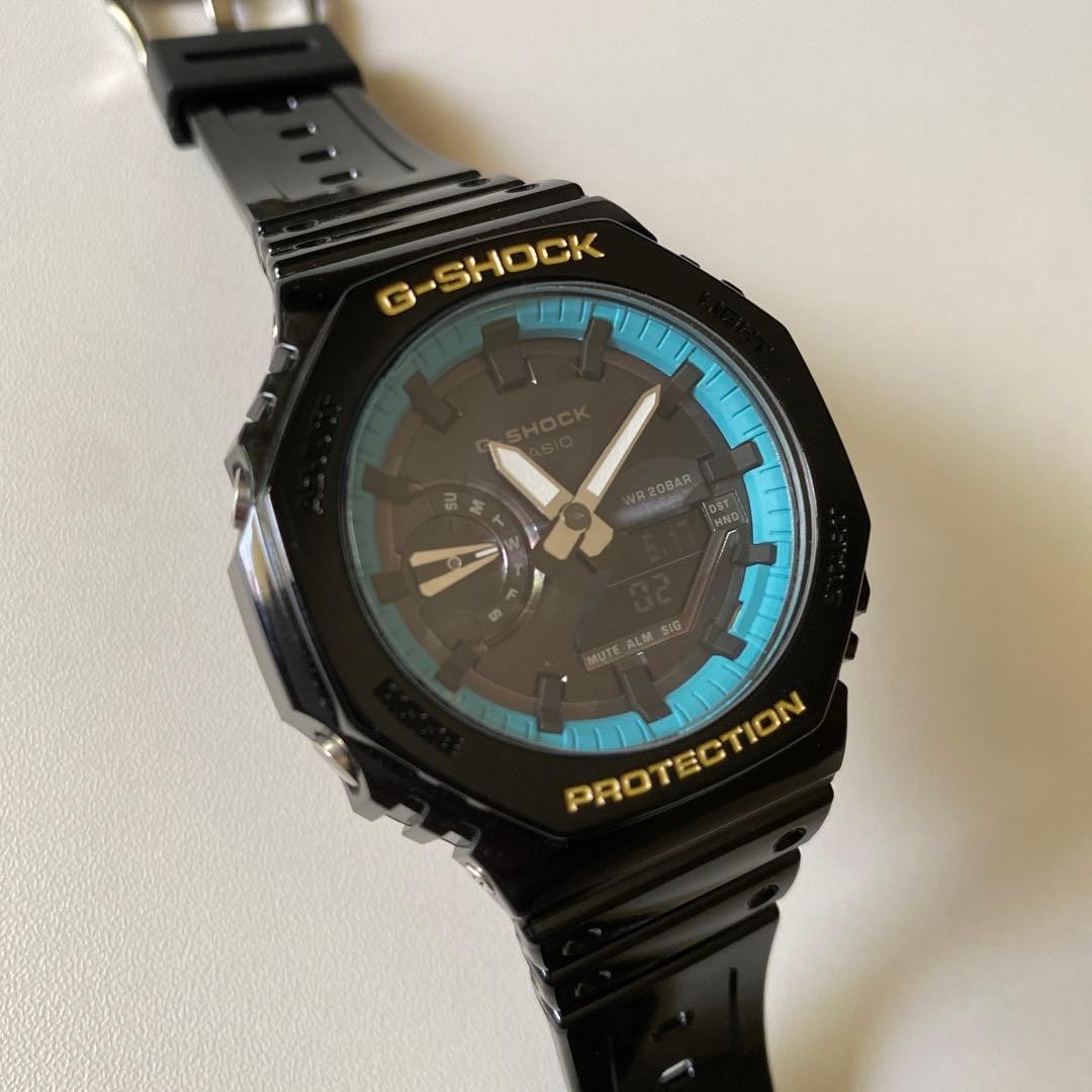 Casio g SHOCK 2100 Dial Camouflage Tiffany Blue Original Casio