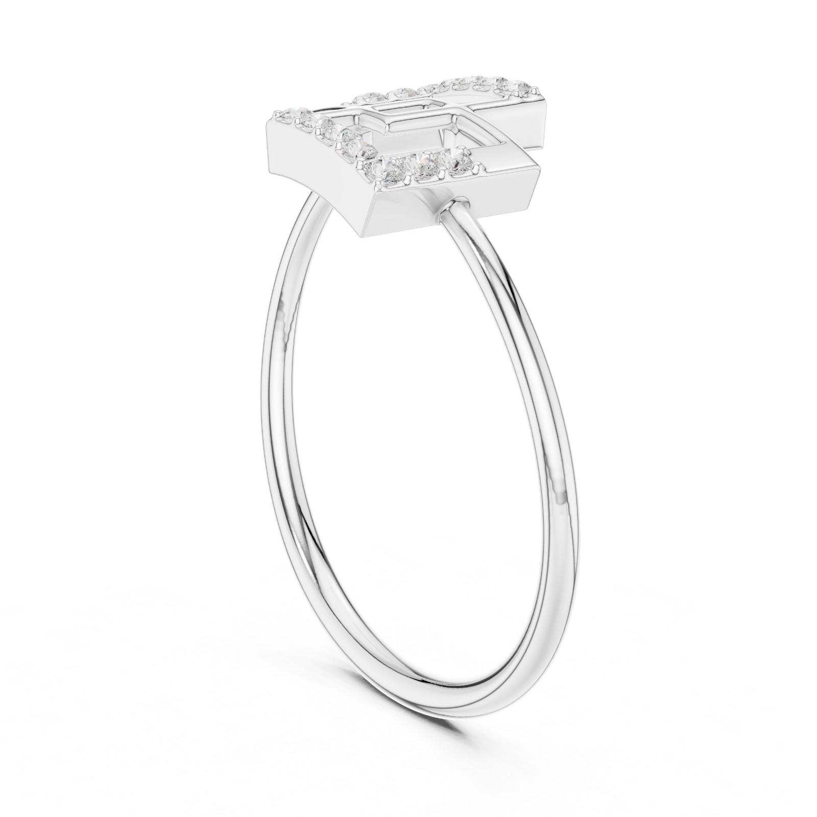 14 Pcs Natural Round Classic Diamond Ring Women Fine Jewelry Gift 925 Silver