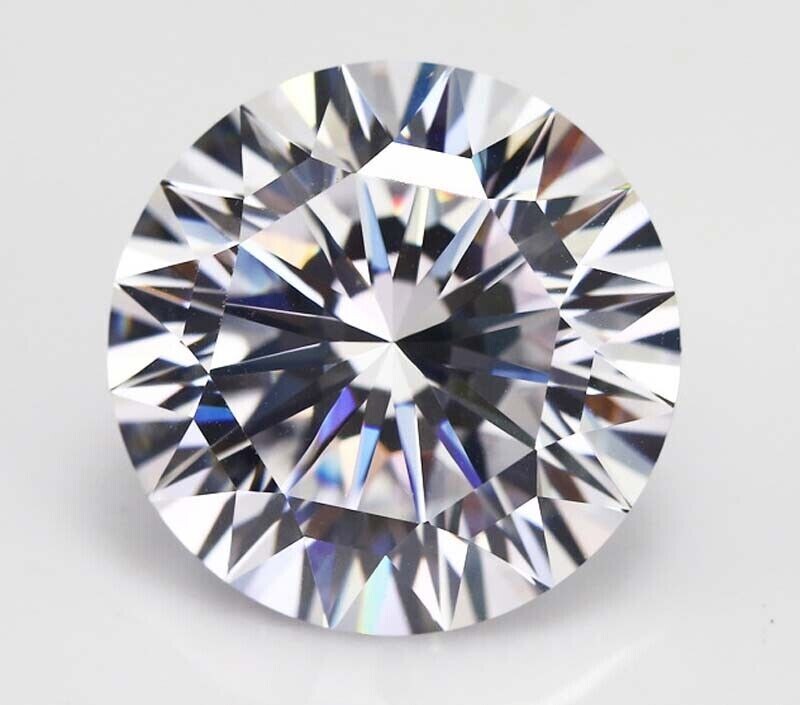 EGL Certified Natural Round Cut White Zircon 4.91 ct AAAA VVS Loose Gemstone