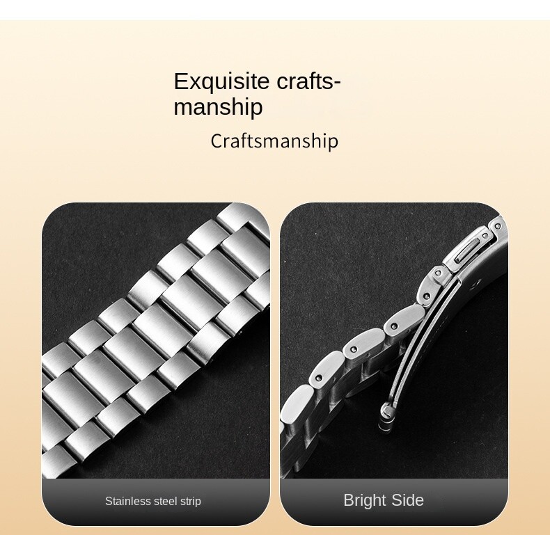High Quality Stainless Steel Solid Steel Watch Band Metal Strap16 18 20 22 24mm