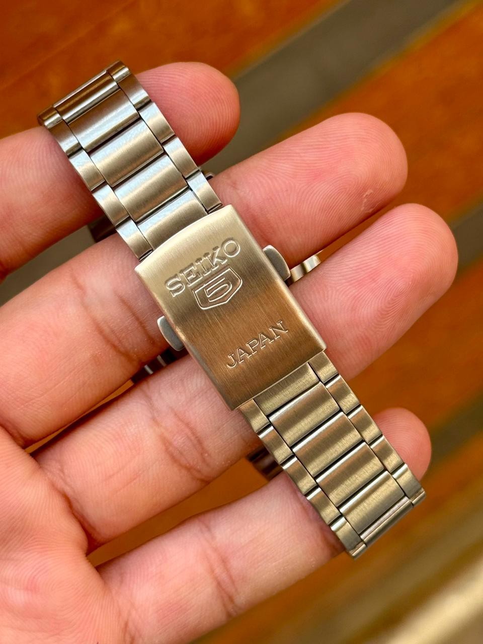 Seiko 5 SNKK55 Automatic Grey Day-Date Stainless Steel Men’s Watch