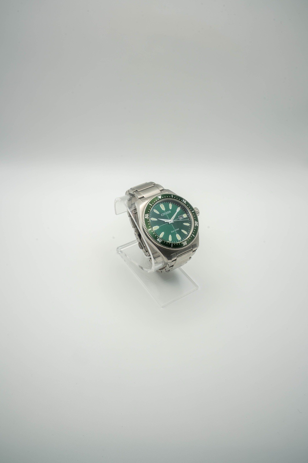Citizen Eco-Drive Vintage Brycen – Green Dial Stainless Steel (Retails $425)