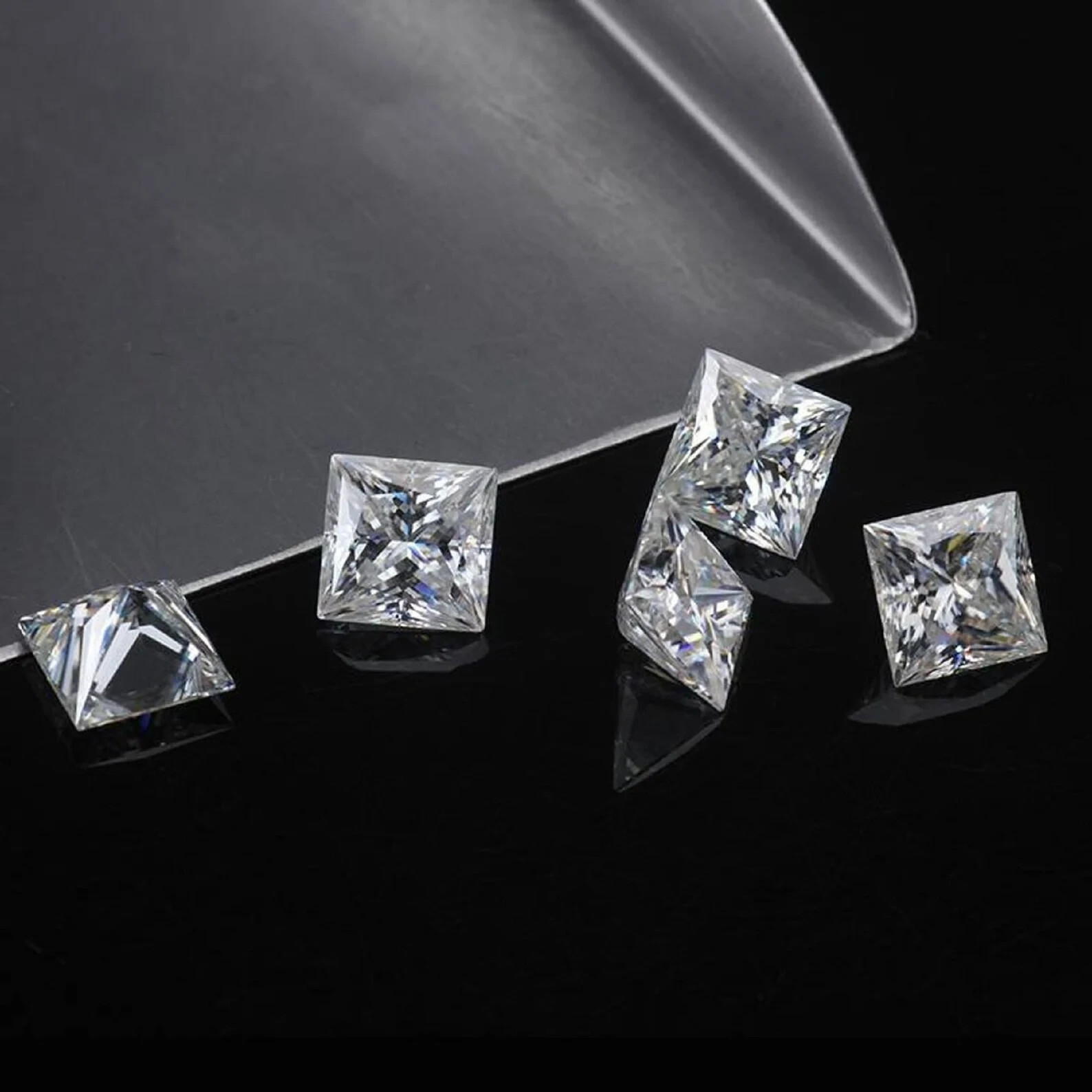 Princess Cut Diamond Stone Square Loose Stone 1.00 Ct To 6.00 Ct