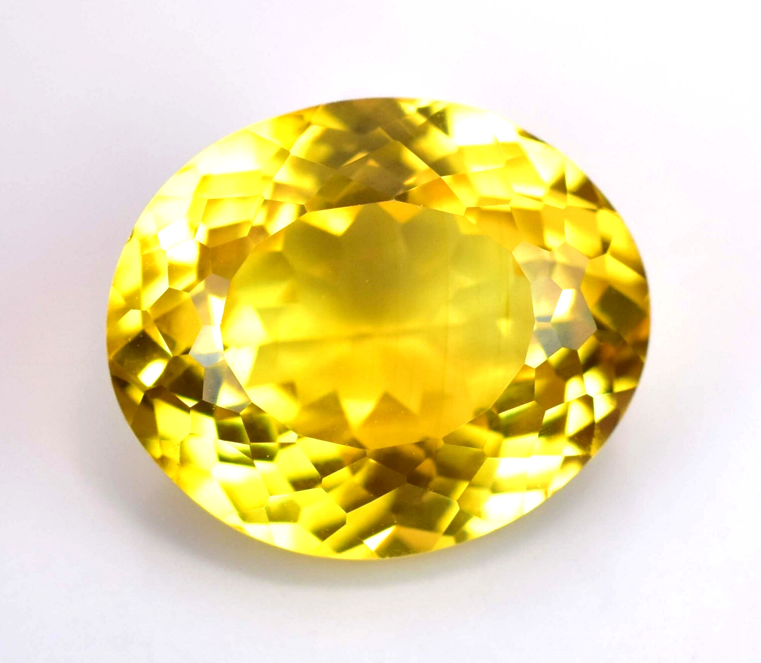 12.00 Ct Natural Ceylon Yellow Sapphire Flawless Oval Certified Loose Gemstone