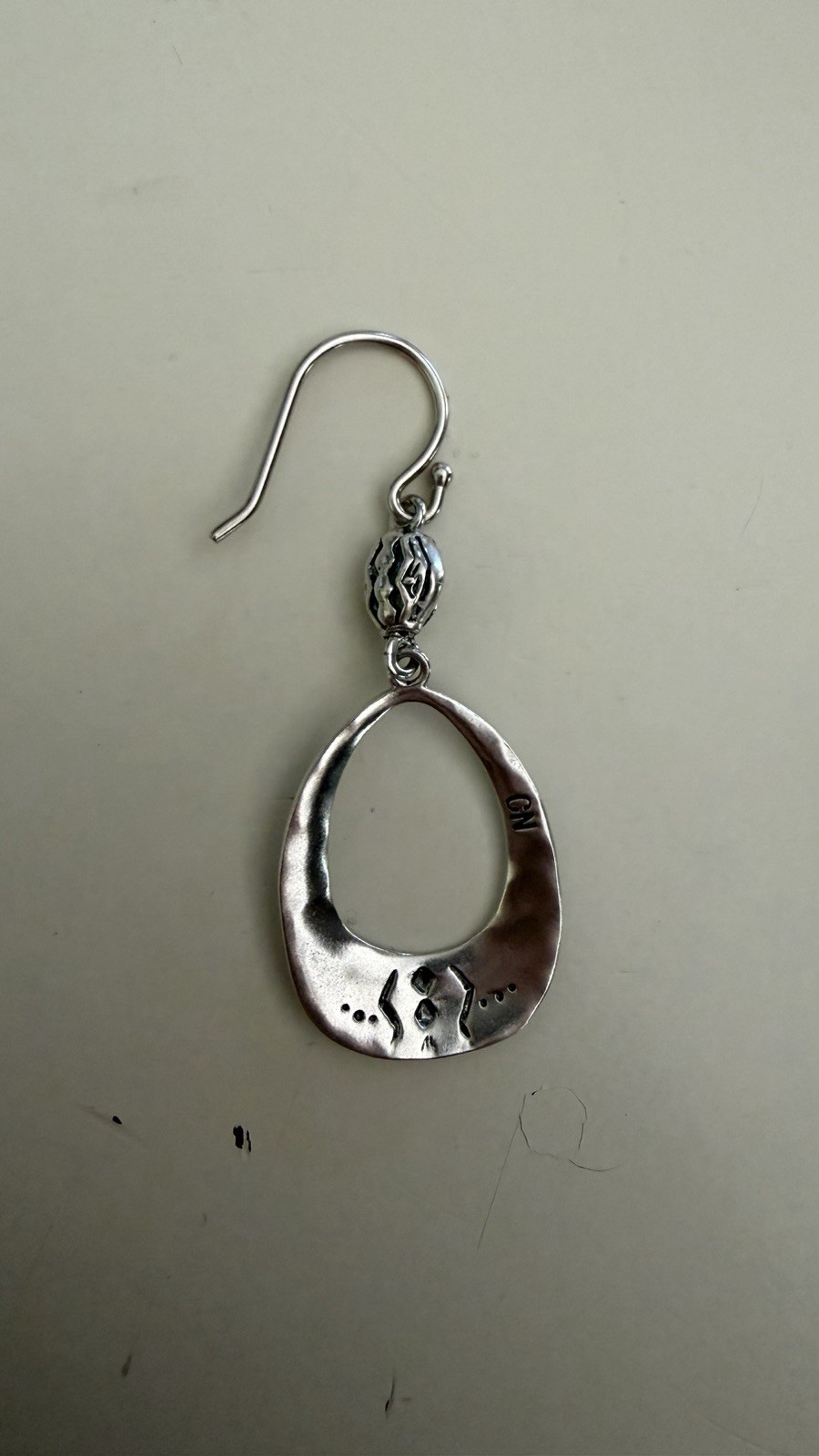 Silpada silver oval dangle earrings