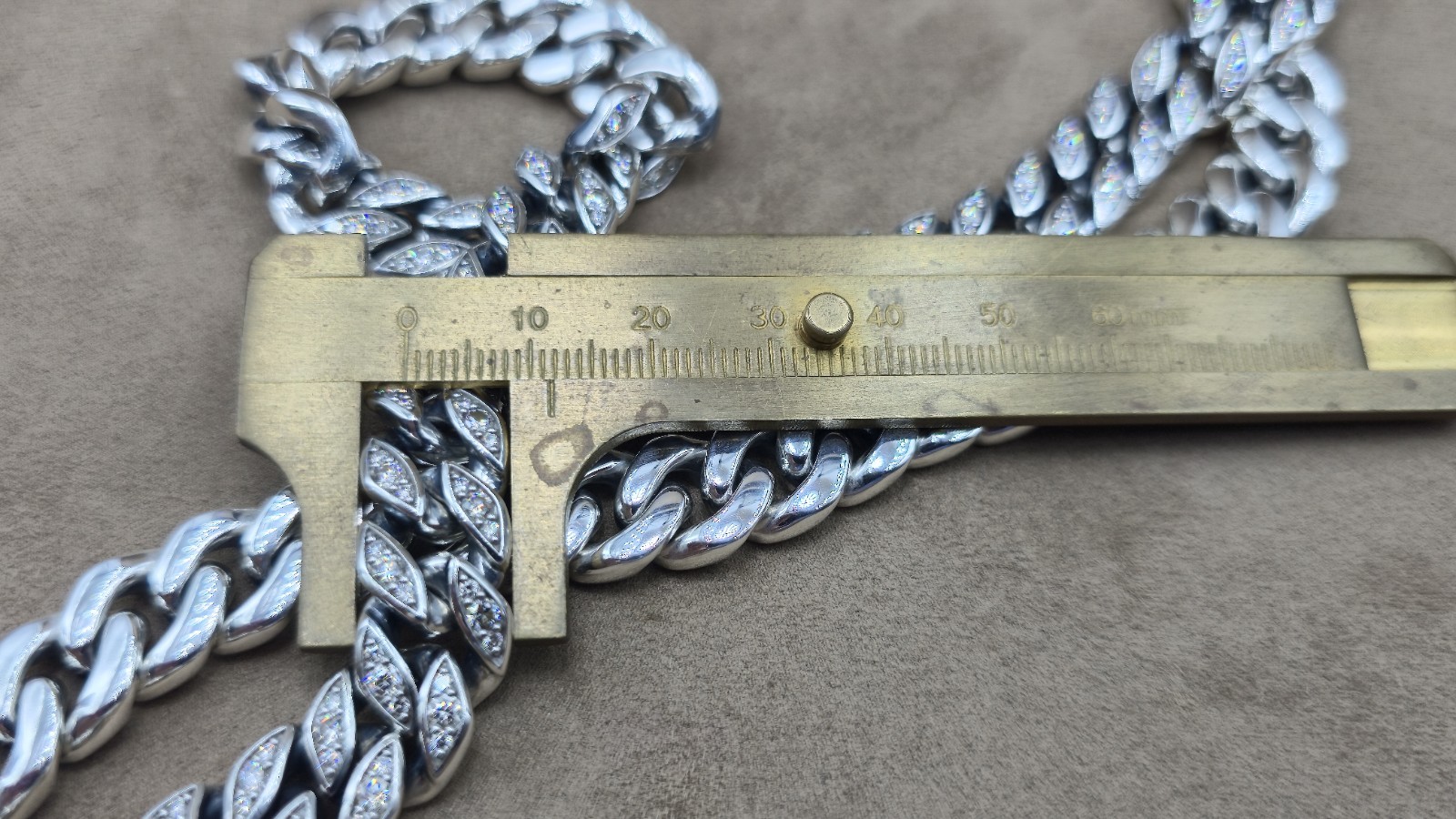 David Yurman Silver 11.5mm Pave Diamond Necklace 22″ $34,000… Lowest Price