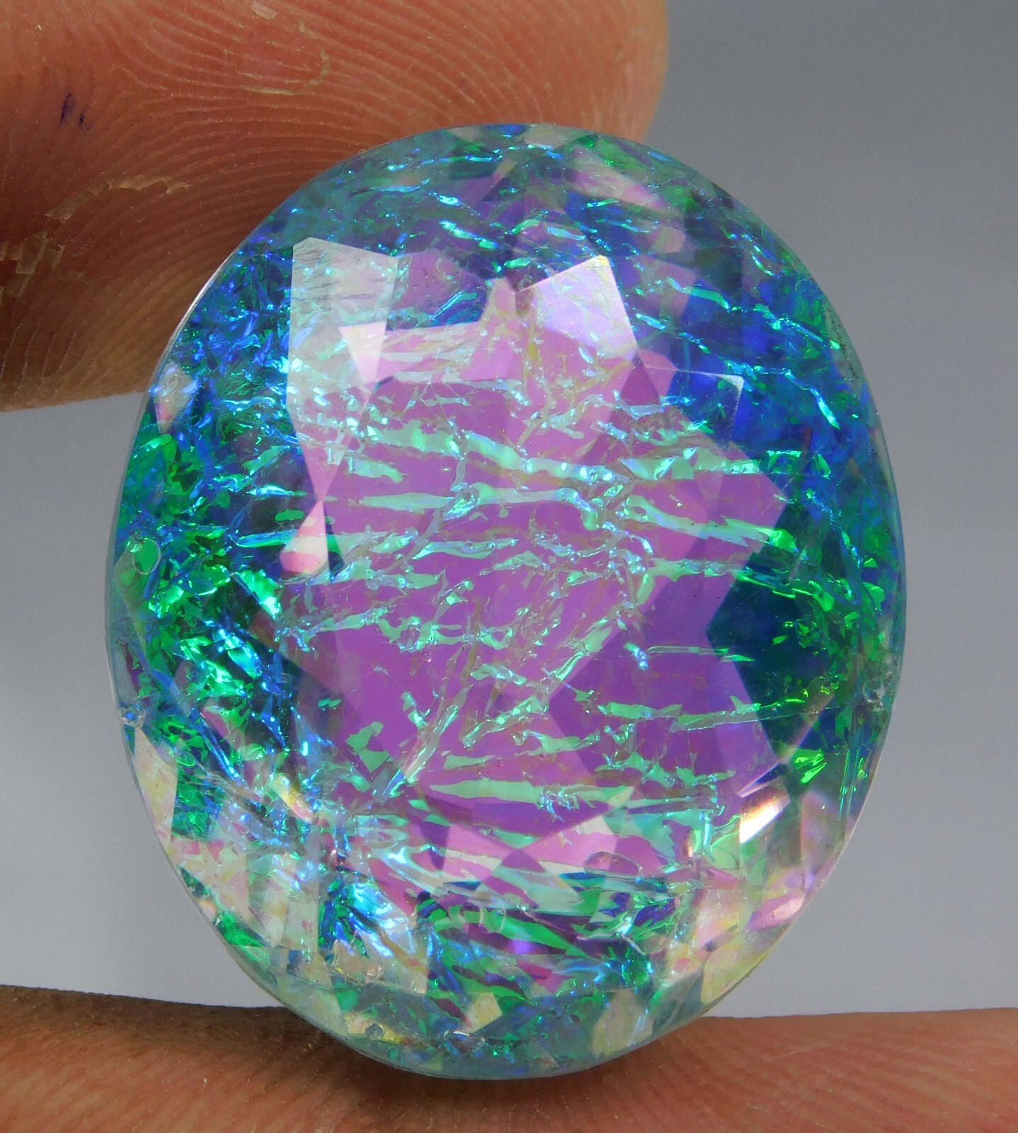 54.50 Ct Natural Monarch Fire Opal Doublet Oval Cut CERTIFIED Loose Gemstone