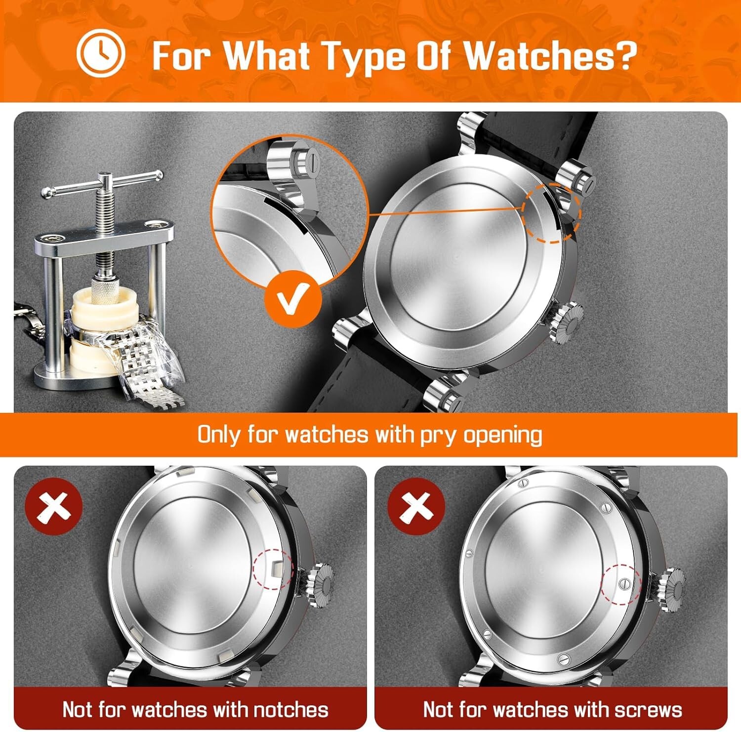 Watch Press Tool Set Watch Back Case Closer for Closing the Watch Cover Watch