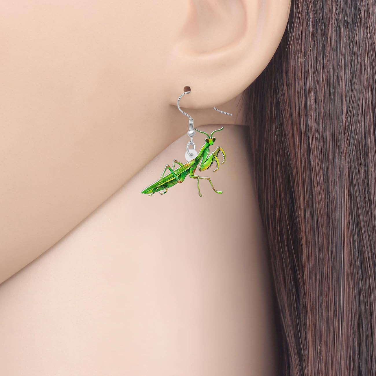 Acrylic Cute Bug Earrings Dangle Drop Insect Praying Mantis Jewelry Gifts for Bu