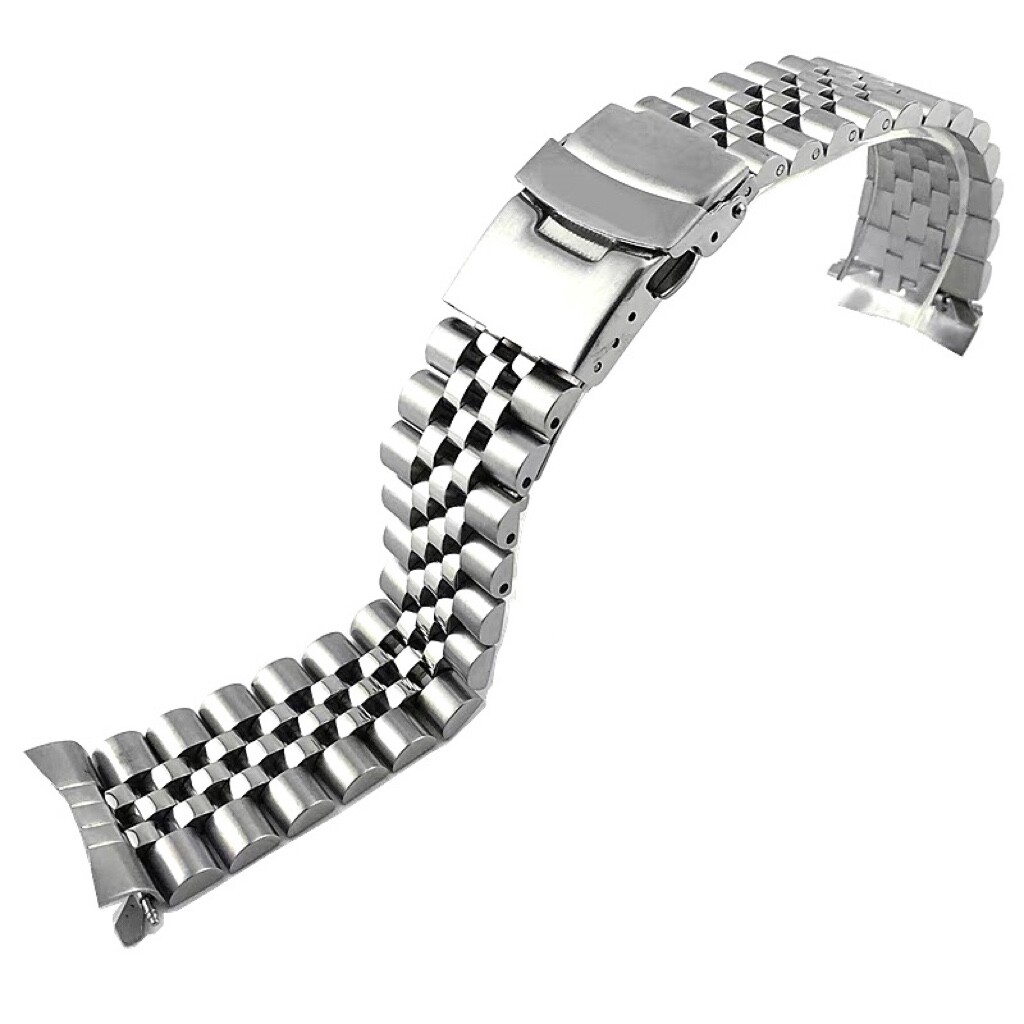 20mm Jubilee Brushed Curve Bracelet 316 Stainless Steel for Seiko SRPE51 SRPE61