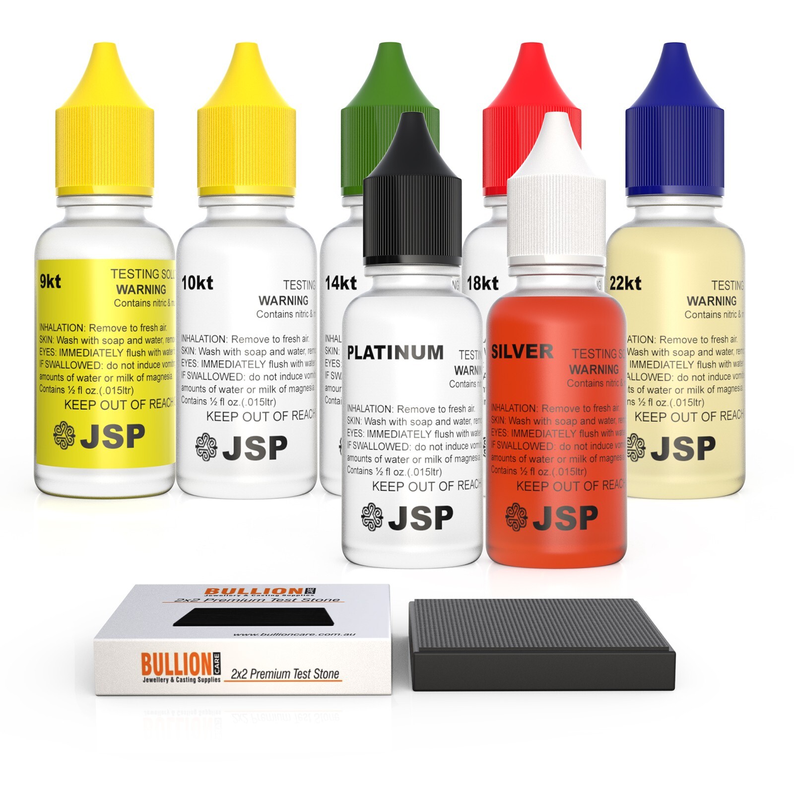 Gold Silver Platinum Acid Test Kit – 9k 10k 14k 18k 22k Stone Jewelry Tester JSP