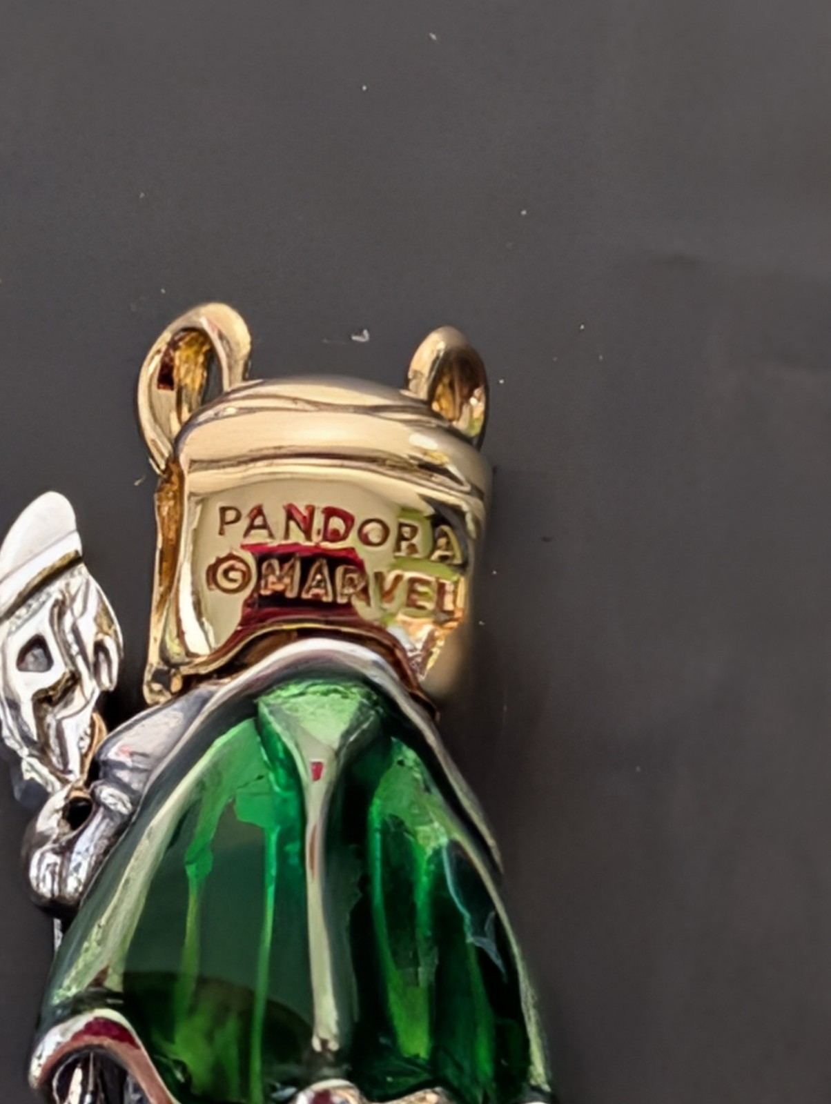 New Authentic Pandora Marvel Loki Charm 925 Sterling & Gold Plated
