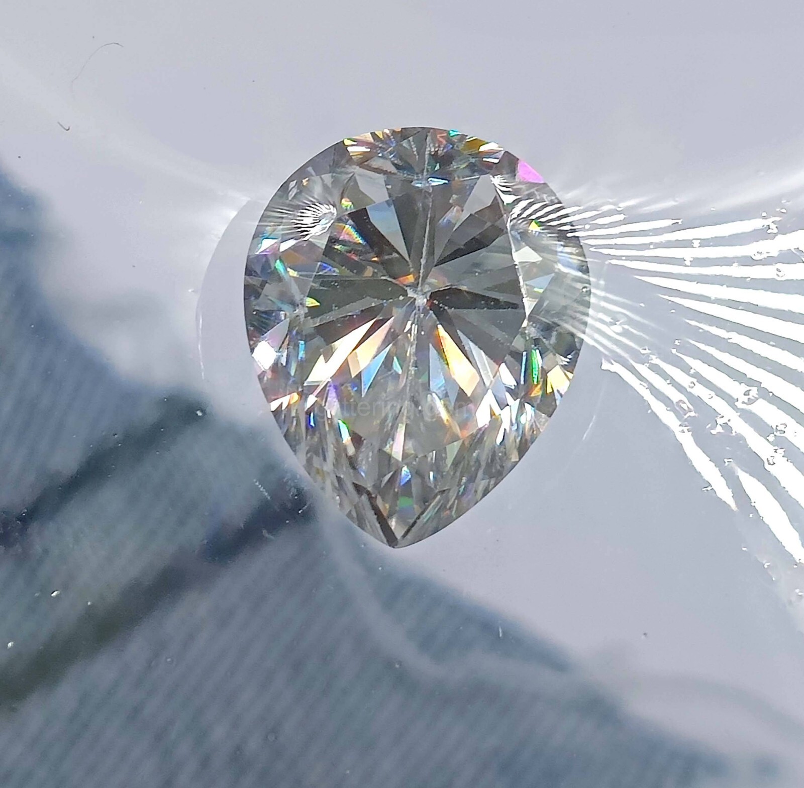 Pear 2 Carat IGL Loose Lab Grown CVD Diamond D Color VVS1 clarity 5MSG