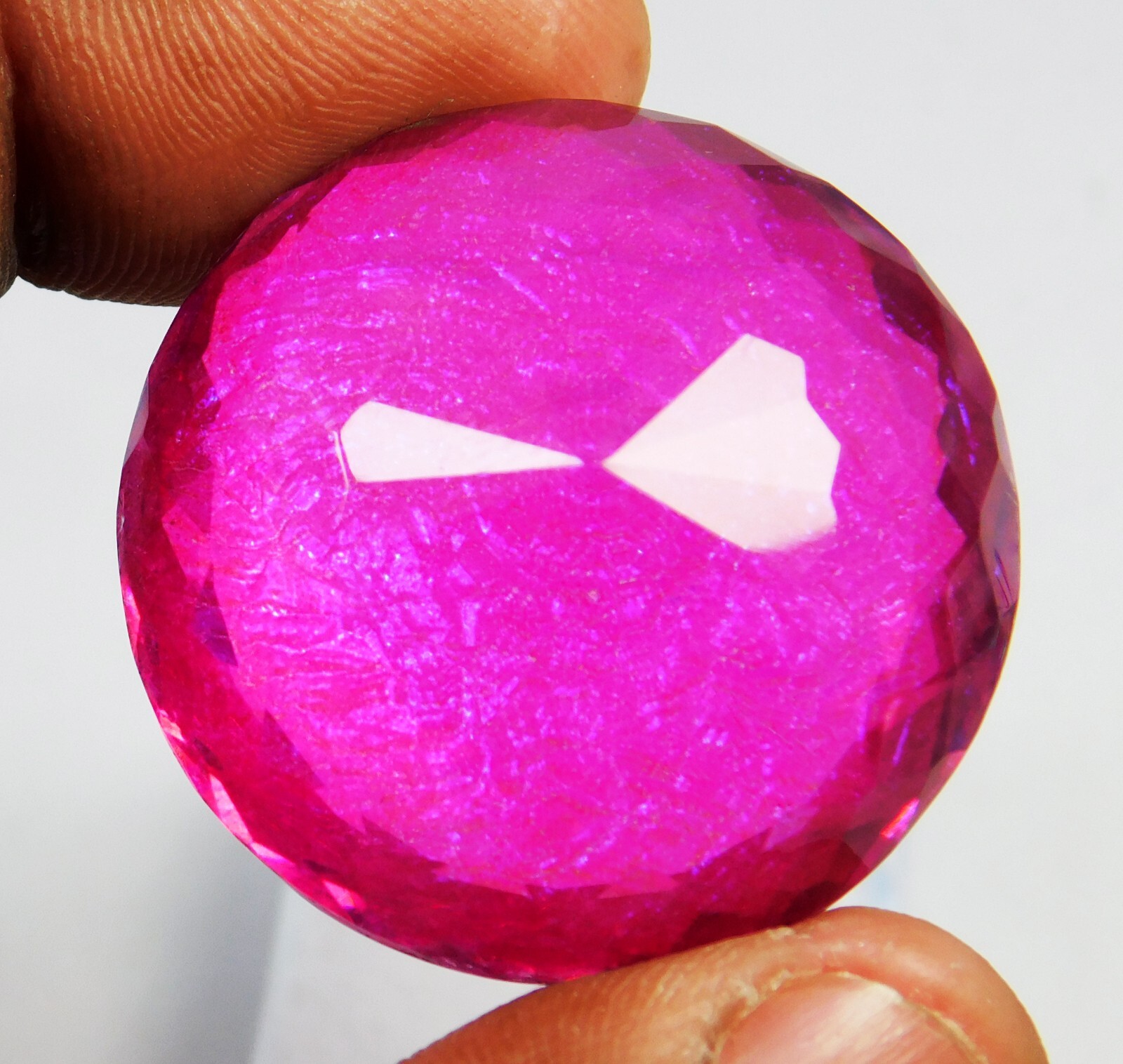 Natural 100 Ct Australian Monarch Fire Opal Round Cut Certified Gemstone