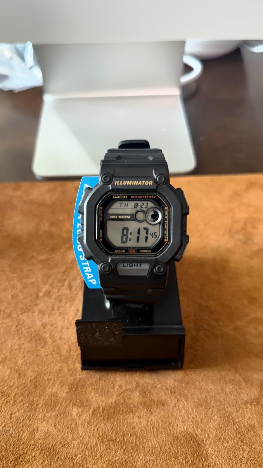 Casio Digital SPORTS watch W737H-1A BLACK 100M WATER RESISTANT W737H