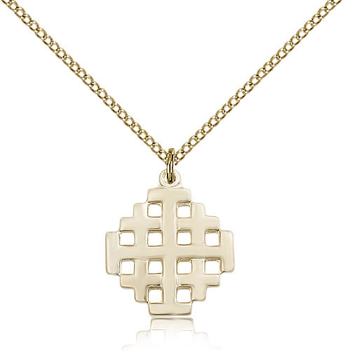 Gold Filled Cross Necklace For Women On 18 Chain – 30 Day Money Back Guarantee